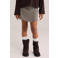 WE Fashion pied-de-poule skort - bruin/zwart