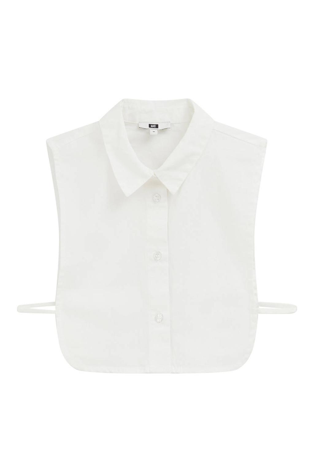 WE Fashion katoenen losse kraag - wit