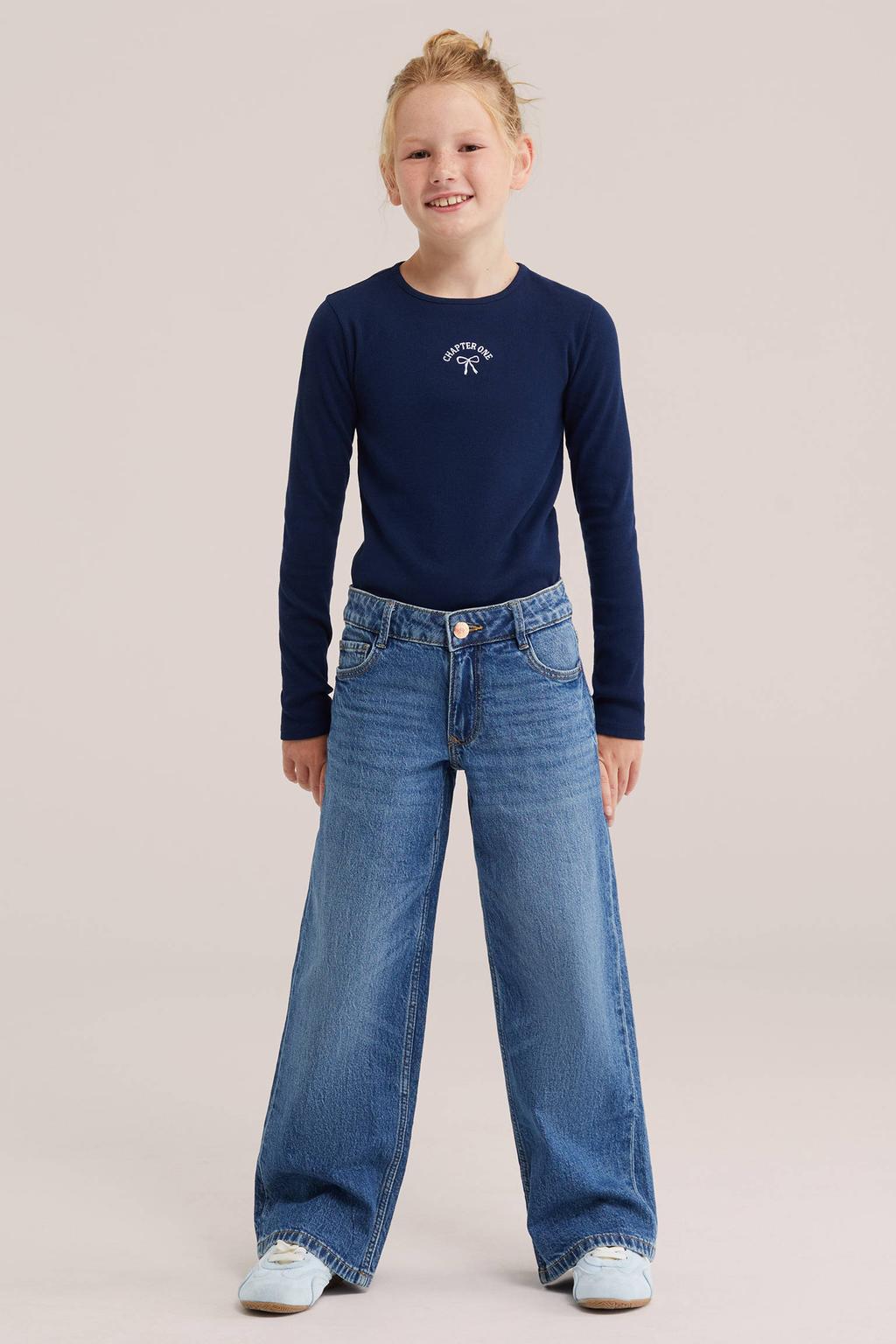 WE Fashion longsleeve - donkerblauw