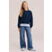 WE Fashion sweater met sterren - donkerblauw