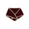 WE Fashion sjaal - donkerrood/beige