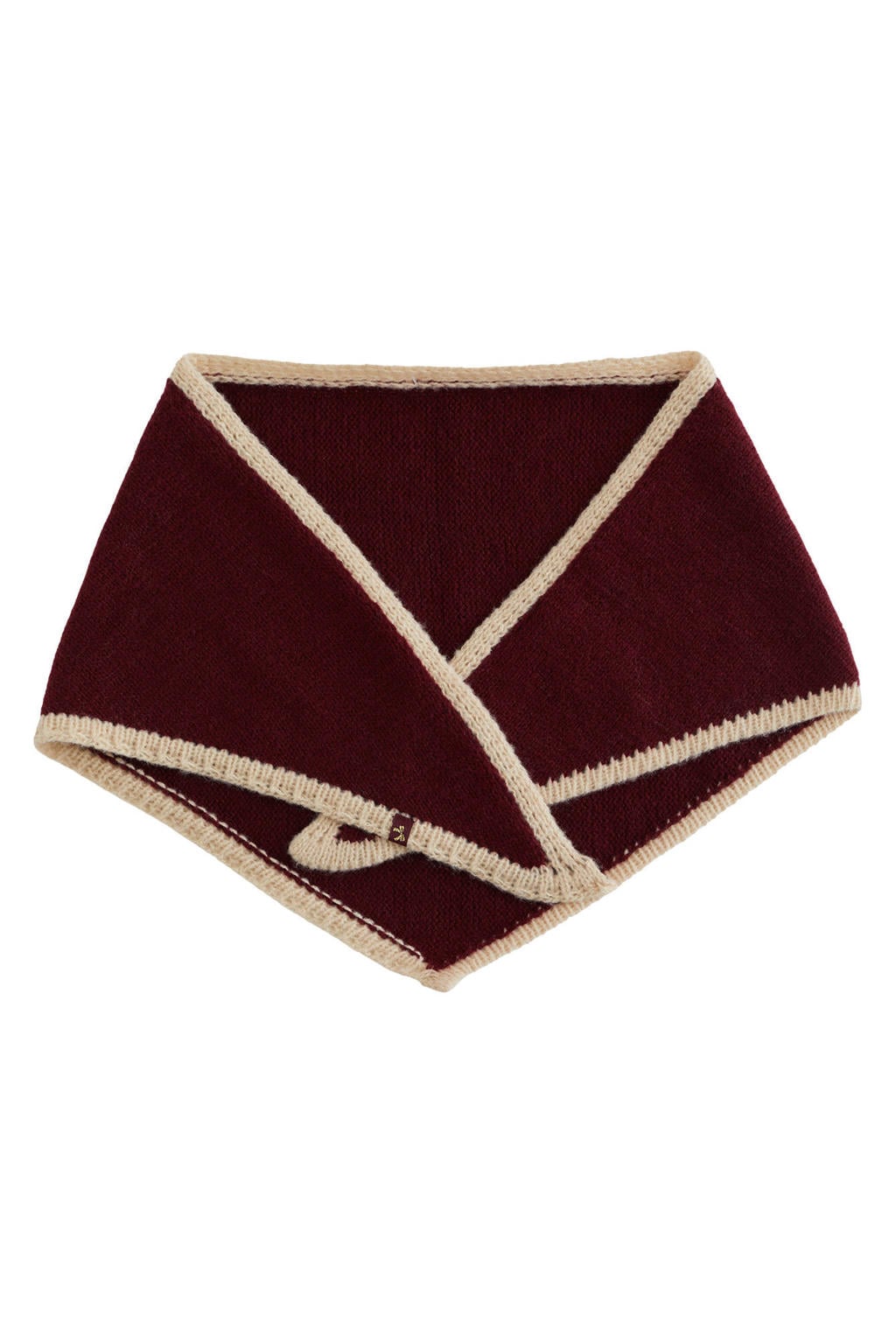 WE Fashion sjaal - donkerrood/beige
