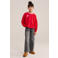 WE Fashion sweater met tekst - rood/lichtroze