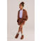 WE Fashion suède casual short - bruin