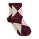 WE Fashion geruite sokken - donkerrood/roze/ecru