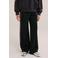 WE Fashion loose fit casual broek met glitters - donkergroen