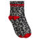 WE Fashion sokken met panterprint - grijs/rood