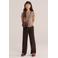 WE Fashion T-shirt met ruches - taupe