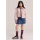 WE Fashion T-shirt met ruches - donkerpaars