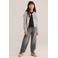 WE Fashion T-shirt met ruches - donkerbruin