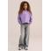 WE Fashion sweater met backprint - lila