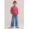 WE Fashion sweater met backprint - roze