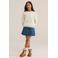 WE Fashion sweater met tekst - beige