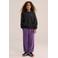 WE Fashion oversized sweater met print - antraciet