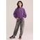 WE Fashion hoodie met print - paars