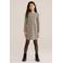 WE Fashion midi jurk - beige