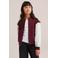 WE Fashion katoenen bomberjack met borduursels en backprint - donkerrood/grijs