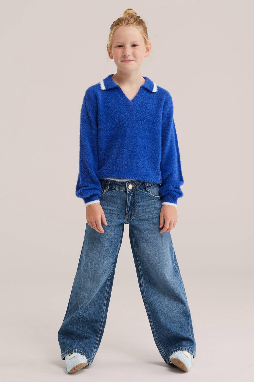WE Fashion gebreide trui - blauw