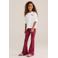 WE Fashion flared legging met print - rood