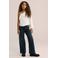 WE Fashion one shoulder top met ruches - wit