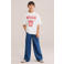 WE Fashion T-shirt met print - wit/rood
