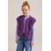 WE Fashion teddy gilet met zebraprint - paars