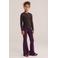 WE Fashion longsleeve met stippen - bruin/lila