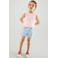 Mango Kids short light blue denim