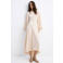 Mango midi jurk ecru