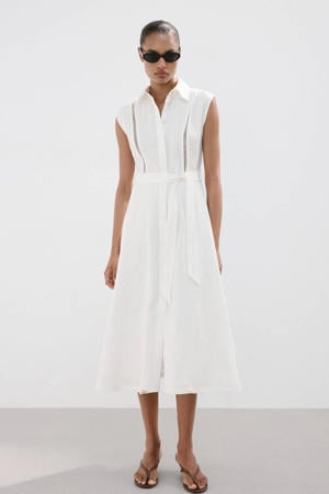 linnen blousejurk ecru
