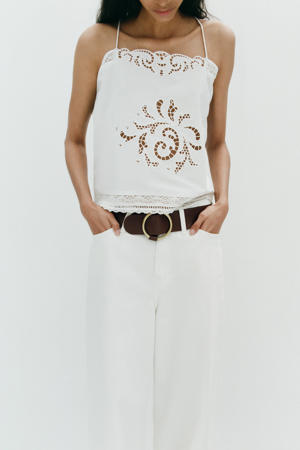 top broderie wit