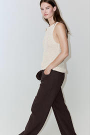 thumbnail: Mango barrel regular waist broek bruin