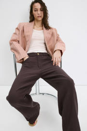 thumbnail: Mango barrel regular waist broek bruin