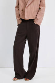 thumbnail: Mango barrel regular waist broek bruin
