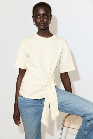 T-shirt lichtgeel