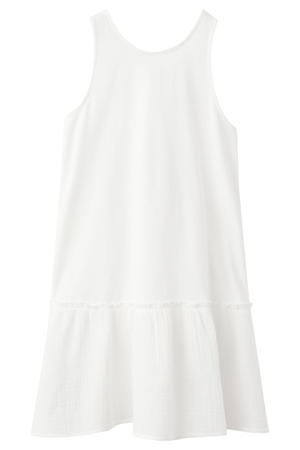 midi jurk wit