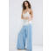 Mango wide leg jeans light blue denim