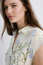 thumbnail: Mango gebloemde blousejurk ecru