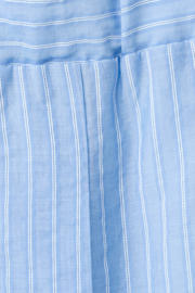 thumbnail: Mango straight regular waist gestreepte casual short lichtblauw