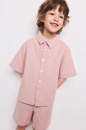 casual overhemd roze
