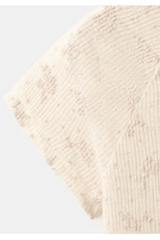 thumbnail: Mango gebloemd T-shirt fijn gebreid beige