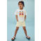 Mango Kids denim short geel