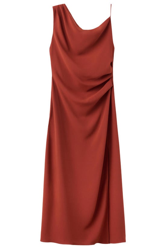Mango one shoulder jurken