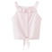 Mango Kids gestreepte mouwloze top lichtroze