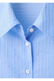 thumbnail: Mango blouse met krijtstreep lichtblauw