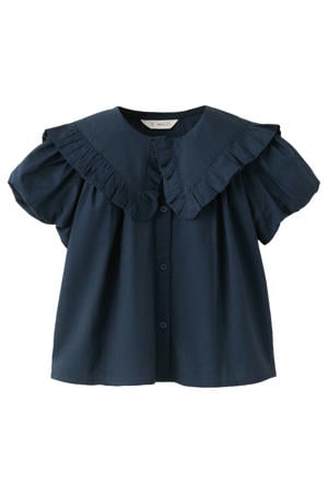 blousetop donkerblauw