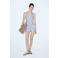 Mango geruit top blauw