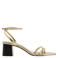 Mango sandalettes goud