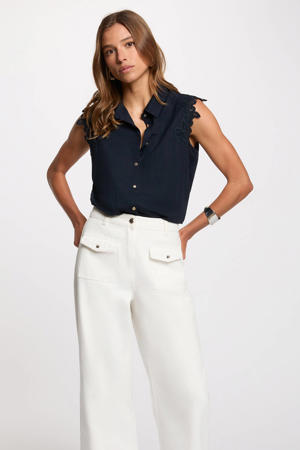blouse - marineblauw