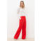 Caroll wide leg regular waist broek rood